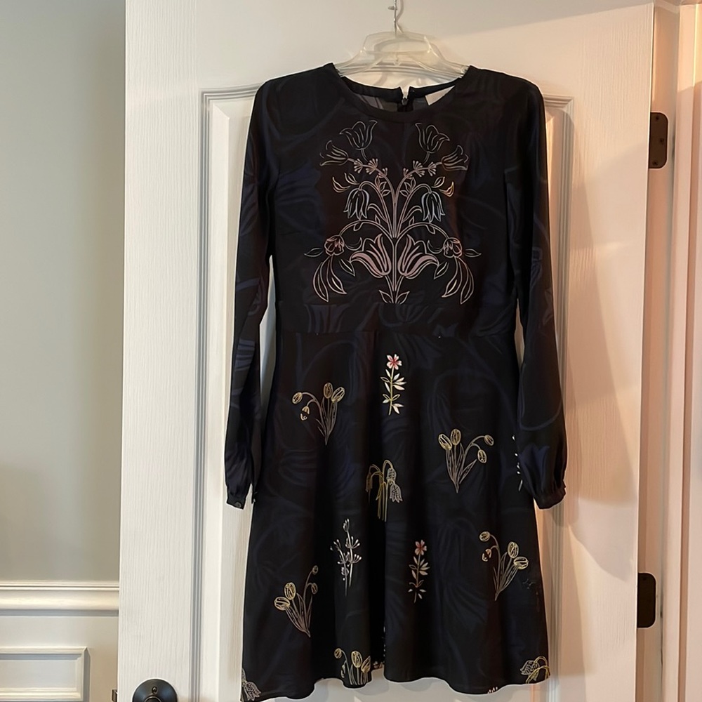 LOFT Long Sleeve, Knee Length Dress